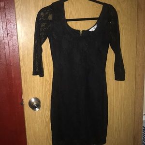 Black lace dress
